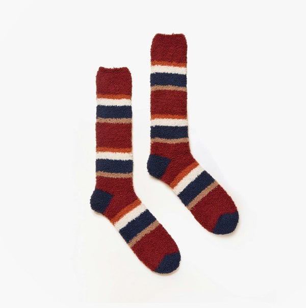 Joules FLUFFY Mens Socks Red