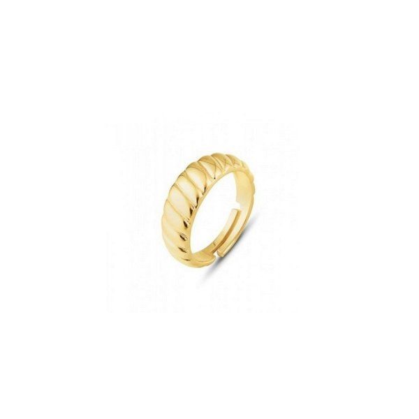 Spero London Croissant Ring In Sterling Silver Gold Vermeil