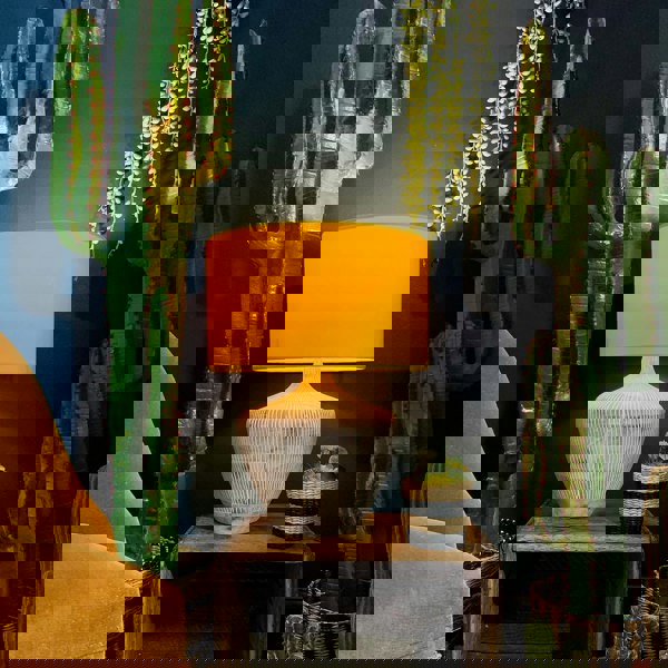 Love Frankie sunset yellow velvet lampshade