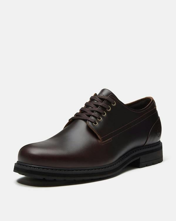 Timberland Stormbucks Mens Full Grain Leather Lace Up Waterproof Shoe - Dark Brown | CHO | Designer Mens Waterproof Shoes