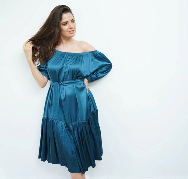 Ausus - True Teal Midaxi Dress