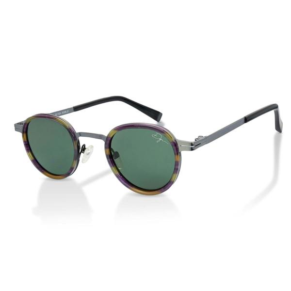 De-Gamme Retro Round Polarized Sunglasses - Paris