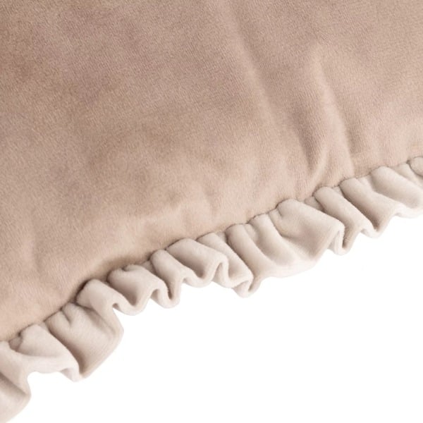 Wylder Tilly Velvet Reversible Cushion Cover - Oyster / Lace Pink