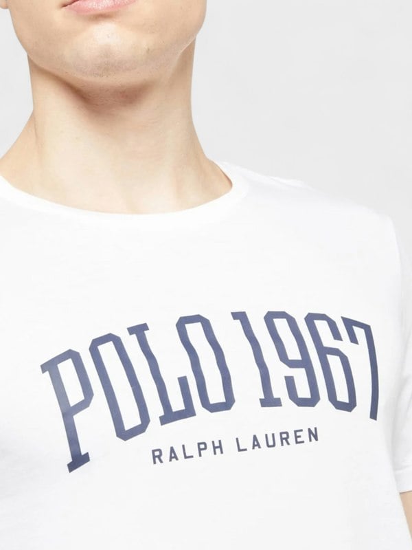 Ralph Lauren Logo Slim Fit T-Shirt White - Mens