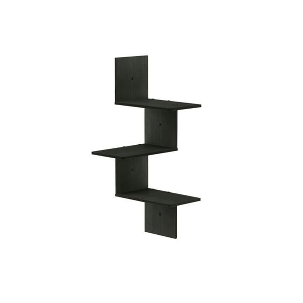 WALPLUS Rossi Modern 3-Tier Wall Floating Corner Shelf, Espresso perfect for organized storage and display