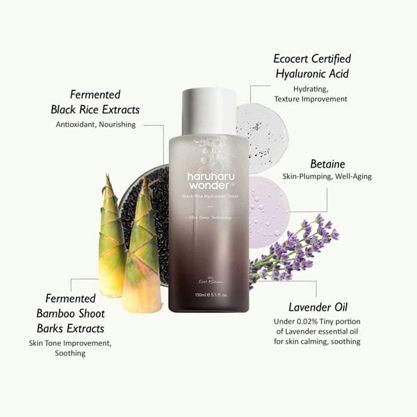 HARUHARU WONDER Black Rice Hyaluronic Toner