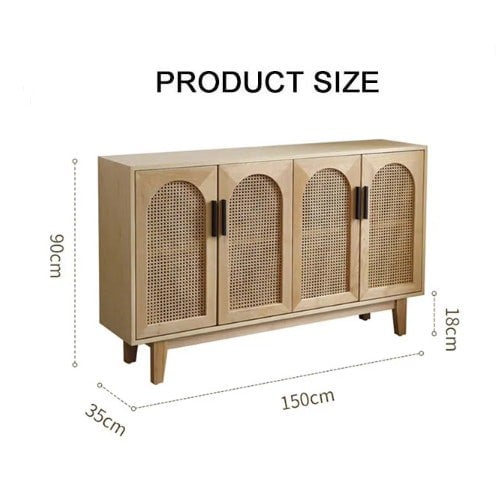 Daphne Rattan Sideboard, Ash Wood-Rit Concept-Rit Concept