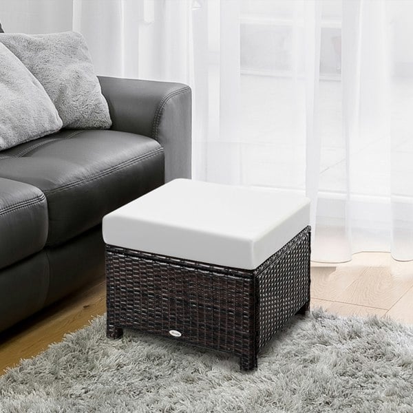 Rattan Ottoman