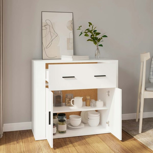 Berkfield Sideboard White 80x33x70 cm Engineered Wood