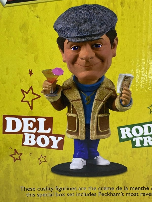 only fools and horses cushty del rodney albert vinyl figure gift set