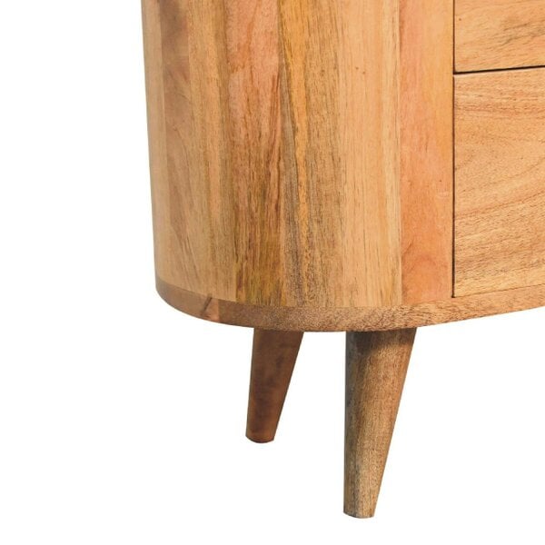 Wyld Haus Parma Mini Oak Mango Wood Cabinet 3 Drawers