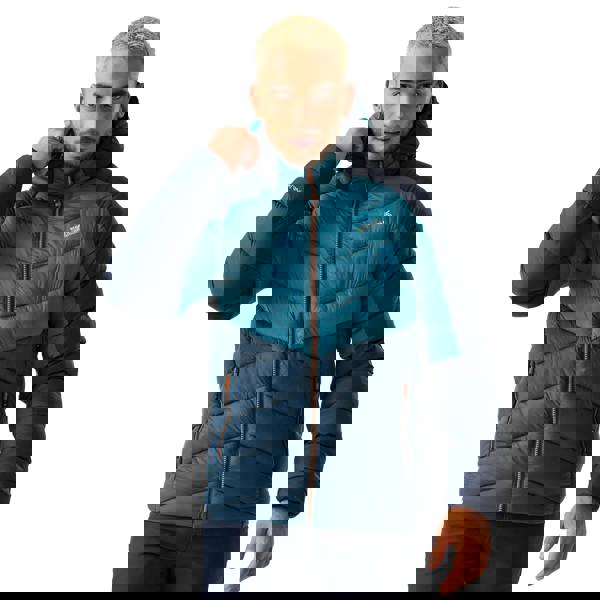 Regatta Mens Dalent Hooded Insulated Jacket - Moroccan Blue/Moonlight Denim - 