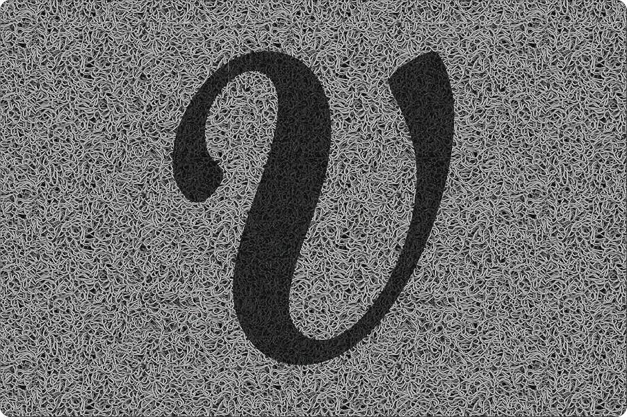 Nicoman Personalised Monogrammed Initial Letter Doormat 60 x 40cm