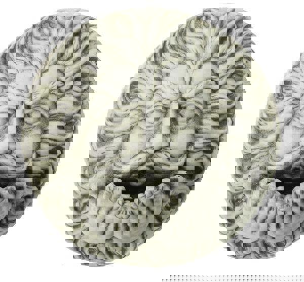 Large Stone Cast Wind Wall Plaque