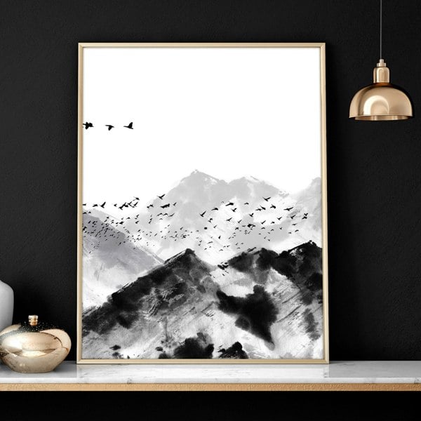 Workplace office design ideas | set of 3 Scandinavian wall art