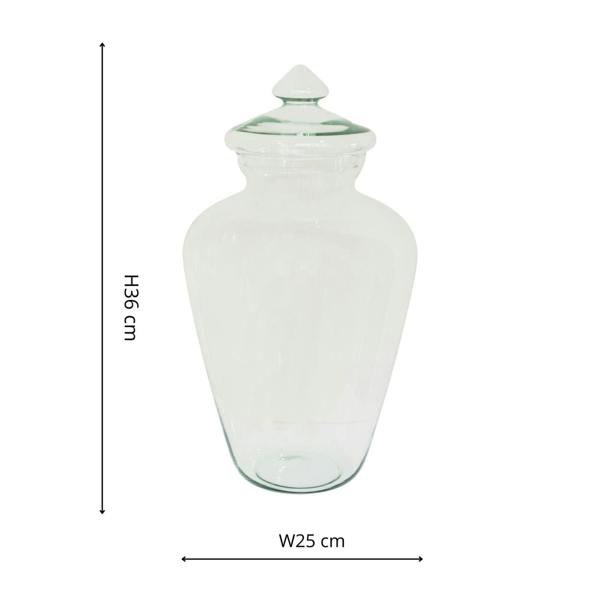 Ivyline Teardrop Glass Lid Terrarium