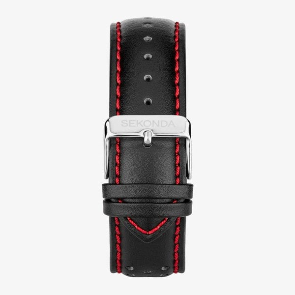 Sekonda Sports Midnight Black & Red Chronograph Watch 30206