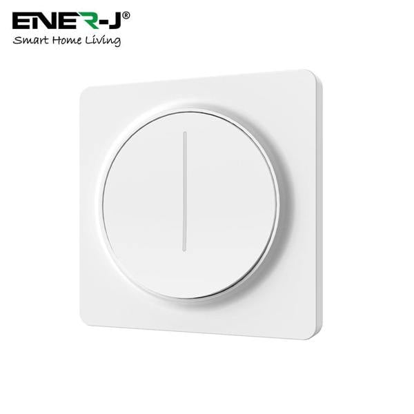 ENER-J Smart Wi-Fi Dimmable Switch 1 Gang, Smart Dimmable Switch For Led Lights, Compatible With Alexa For Dimming Lights & Bulbs, White