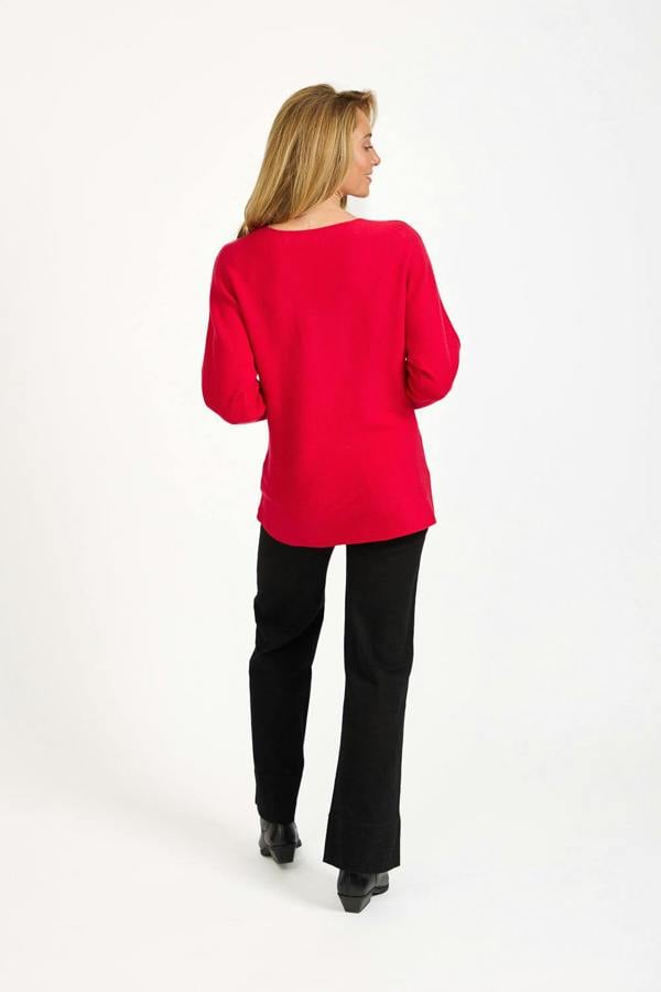 Leaf Diamanté Embellished Batwing Jumper