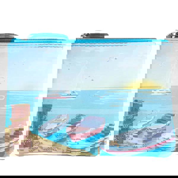 Mala Leather Pinky Sunset Scene Coin Purse