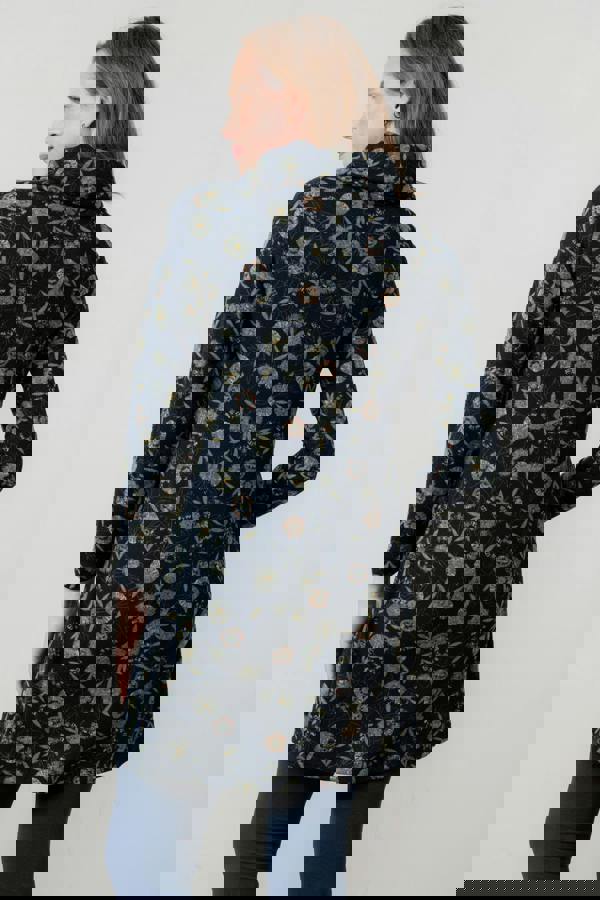 Lily & Me Winkleigh Cowl Neck Tunic Navy