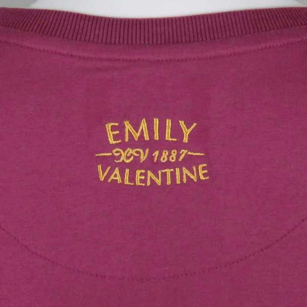 Vintage Womens Rugby T-Shirt 1887 Plum Neck