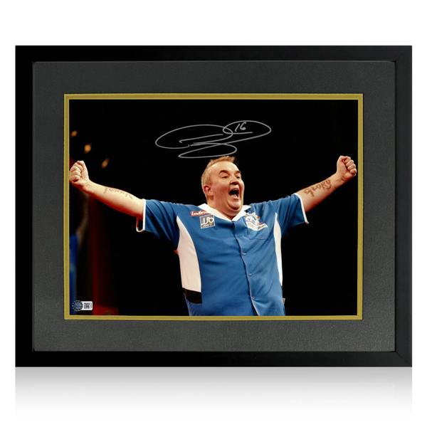 Phil Taylor Signed Image Deluxe Mount Frame