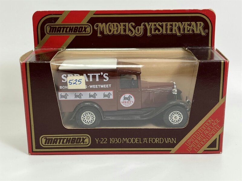 MCSlots Model A Ford Van 1930 Spratts 1:40 Scale Models of Yesteryear Matchbox Y22D S8