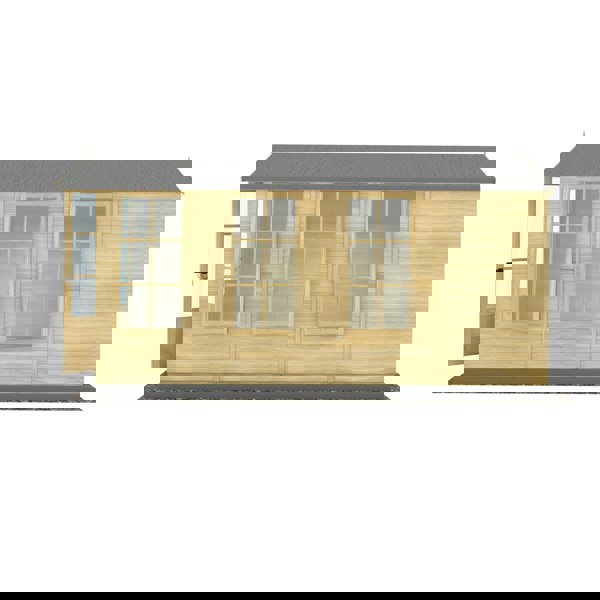 Shire Westminster 13x7 12mm interlock Clad wooden Summerhouse