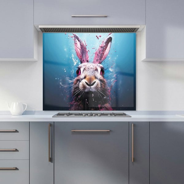 Warren Reed - Designer Rabbit Face Splashart Kitchen Splashback