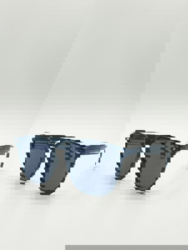 SVNX Classic Rounded Wayfarer Style Sunglasses