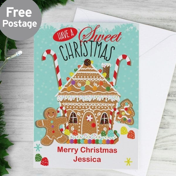 Personalised Memento Company Personalised Gingerbread House Card