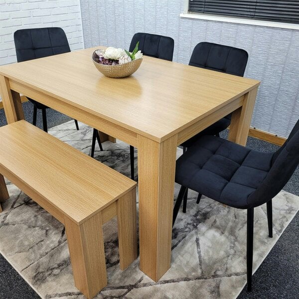 Kosy Koala Dining Table Set with 4 Chairs Dining Room and Kitchen table set of 4, and Bench