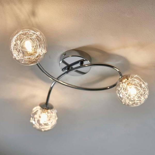 Pagazzi Lighting Jaymie 3 Light Chrome Semi-Flush Ceiling Light
