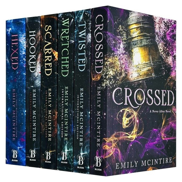 Never After Series by Emily McIntire Complete 6 Books Collection Set (Hexed, Hooked, Scarred, Wretched, Twisted & Crossed)