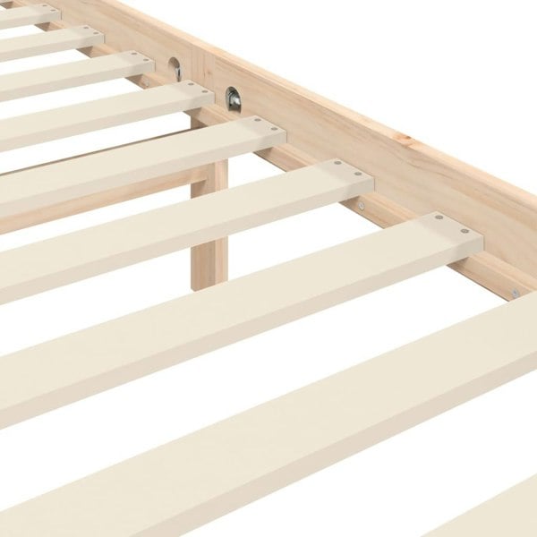 Berkfield Bed Frame with Headboard 200x200 cm Solid Wood
