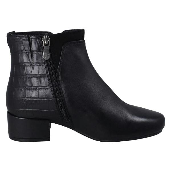 Van Dal Ladies Van Dal Zip Fastening Smart Ankle Boots With Croc Detailing Manon
