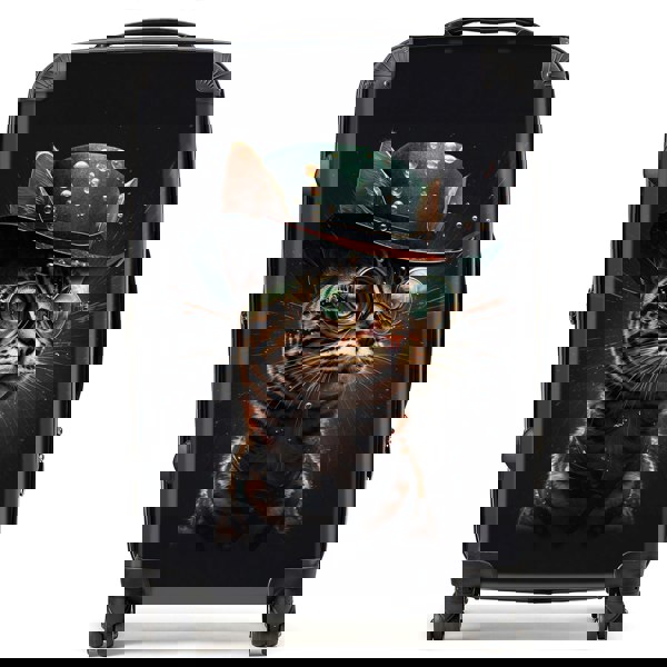 Warren Reed Bengal Cat Face Glasses And Hat Splashart Suitcase