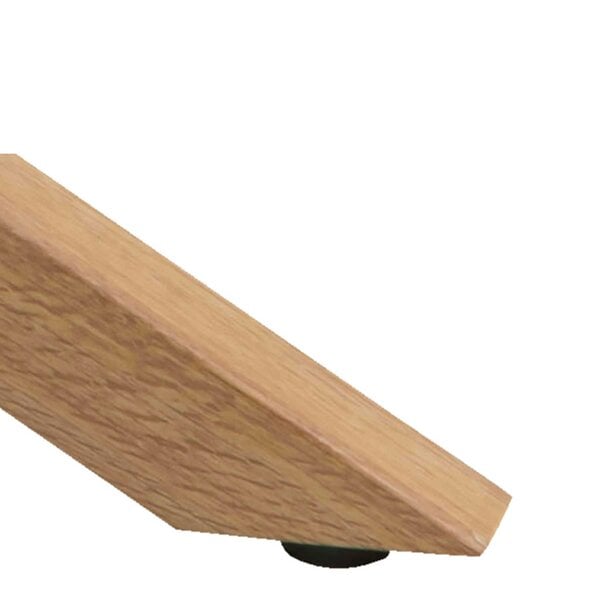 Wyld Haus Perth Smoked Glass Round Coffee Table Natural Oak Effect Legs