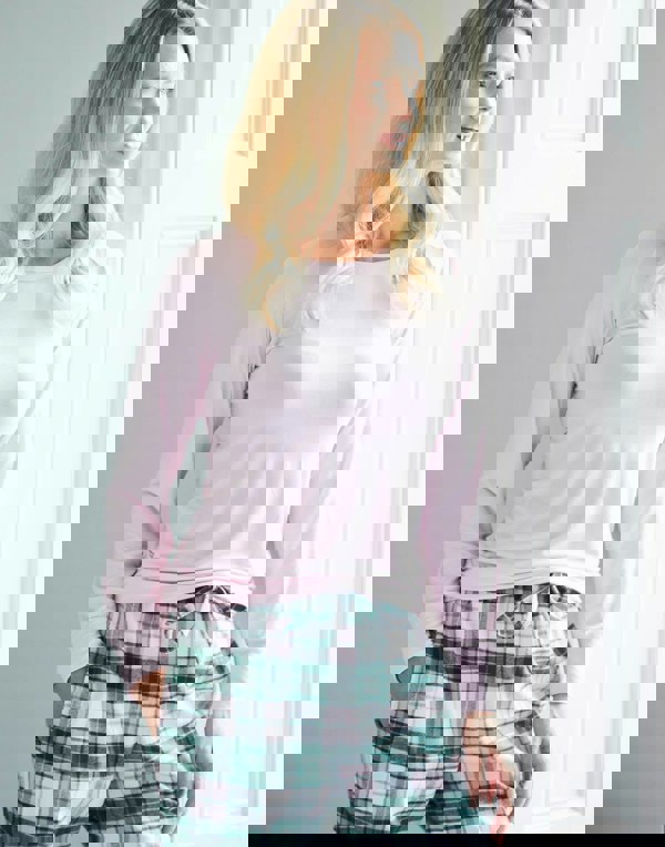 British Boxers Women's Bamboo Long Sleeve T-Shirt - Pretty in Pink