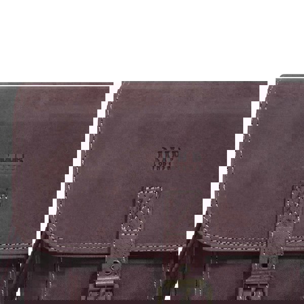 Real Hide Bags 'CAROLYN' Plum Distressed  Real Leather iPad Tablet Crossbody Bag