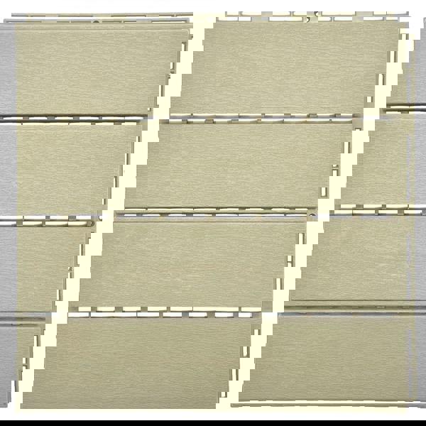Nicoman Pack of 12 Polydeck PVC Decking Tiles - Beige