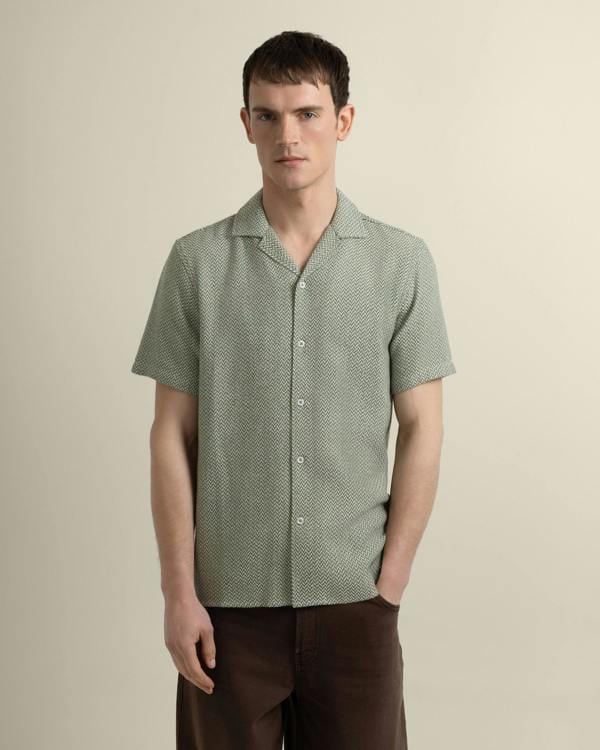 Larsson & Co Wray - Chevron Short Sleeve Shirt