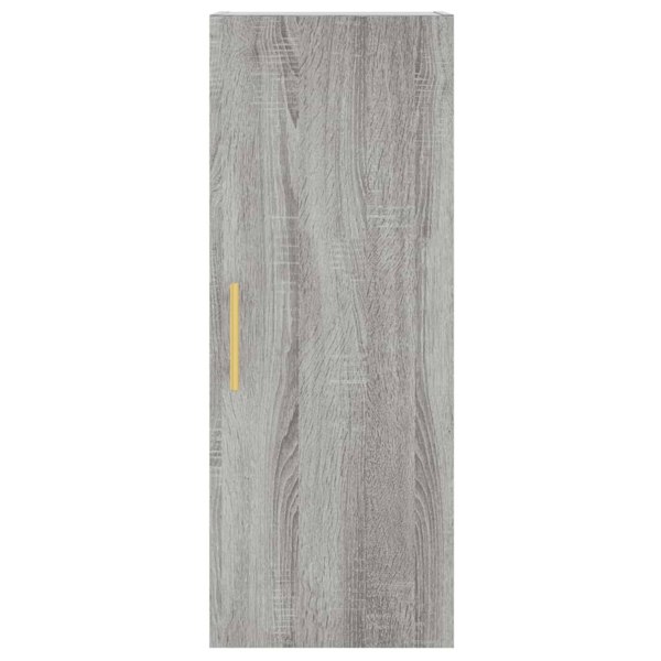 Berkfield Highboard Grey Sonoma 34.5x34x180 cm Engineered Wood