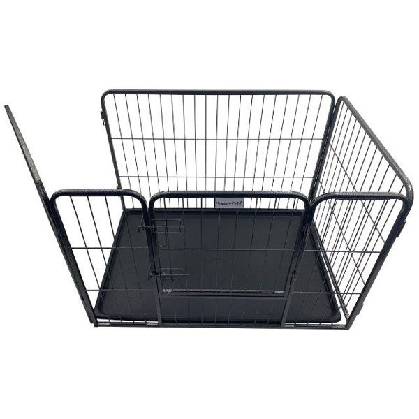 HugglePets Heavy Duty 4 Sided Whelping Cage with Tray