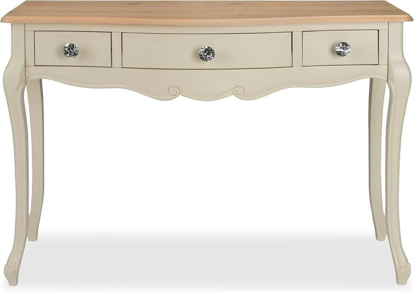 Statement Furniture Juliette Dressing Table Set with Trinket Mirror and Crystal Handles. French Vanity Table, Stool, Mirror with Storage
