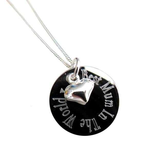 Aye Do Gifts Best Mum In The World Heart Charm Necklace