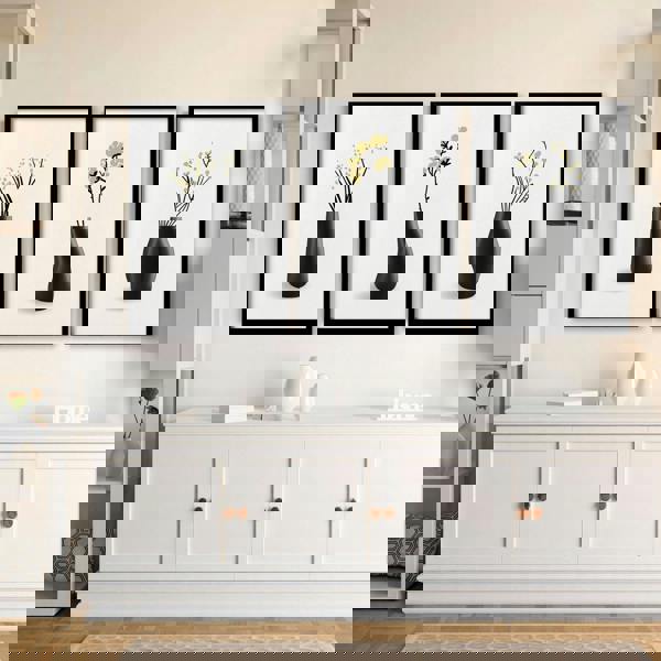 Big Paintings For Living Room | Set of 3 Botanical Wall art Prints