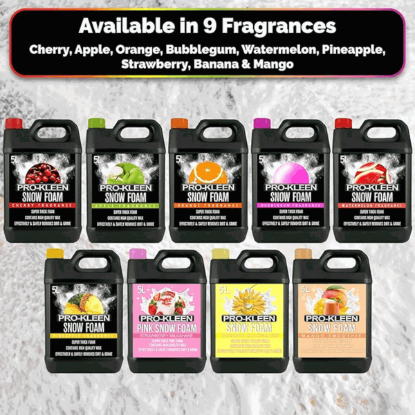 ProKleen Pro-Kleen Snow Foam - Produces Thick Foam to Remove Dirt, Grime, Grease and More 15L Bubblegum
