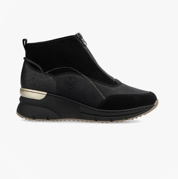 Rieker N6361-00 Womens Boots Black